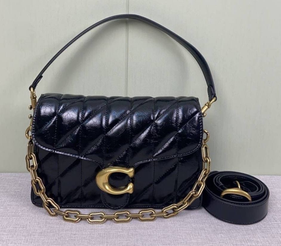 сумка coach женская,стеганая сумка через плечо 26 с цепочкой coach черный,стеганая кожаная сумка через плечо tabby 20 с цепочкой coach,сумка coach,сумка стеганая