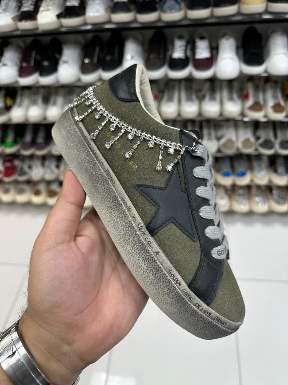 ,golden goose зеленые,женская ,кеды голден гус зеленые,golden goose кеды