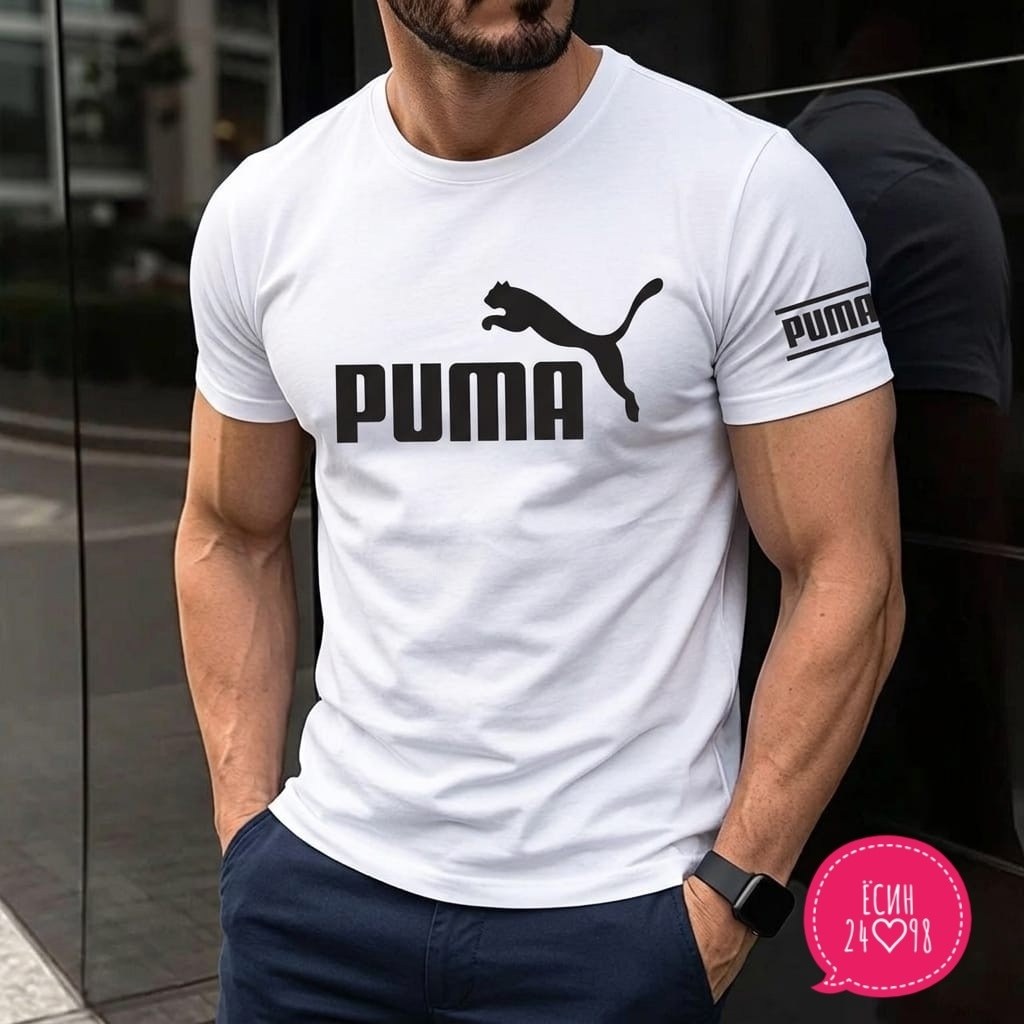 футболка пума мужские милитари,футболка мужская puma,мужская мода,мужские футболки ,мужская футболка