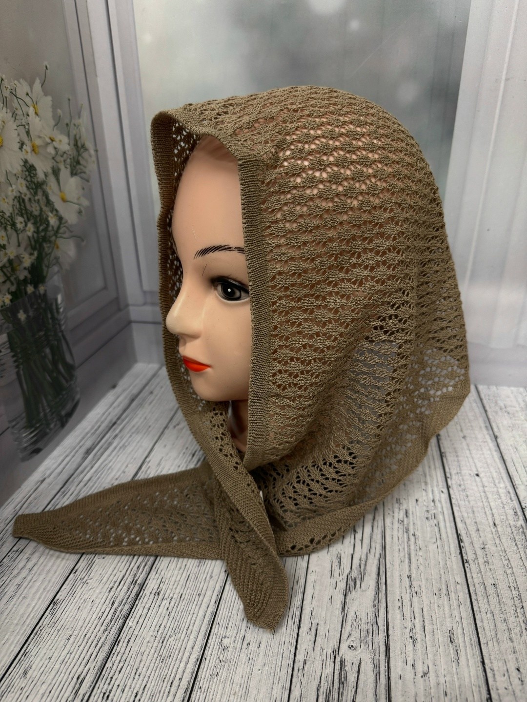 шапка для женщин,шапка платок,женская шапка,шарфы для женщин,ажурная косынка