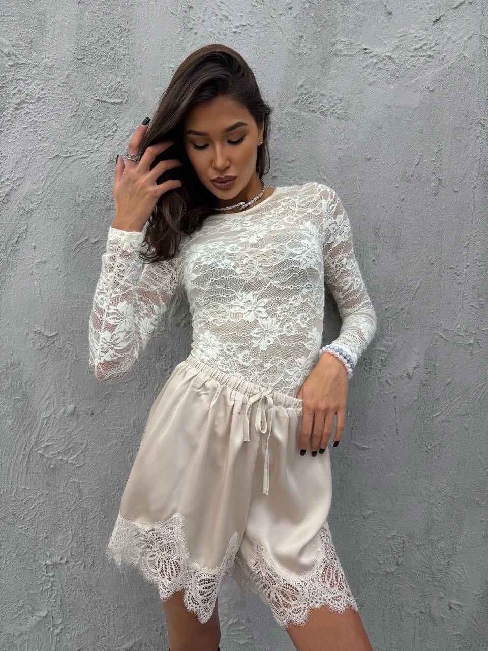 шорты кружевные,шорты с кружевом,пижама с кружевом,кружевная пижама,шелковые шорты