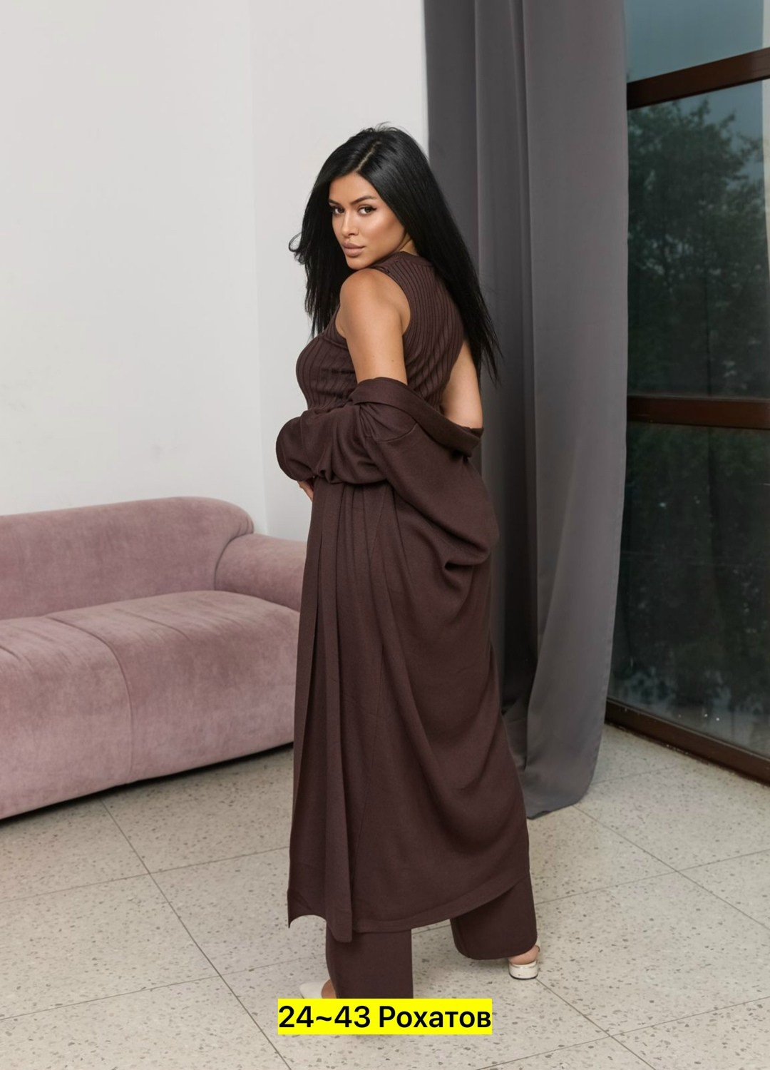 костюм тройка женский,платье с кардиганом двойка micucci цвет шоколадный,платье двойка с кардиганом цвет шоколадный,платье двойка с кардиганом женское,костюм тройка