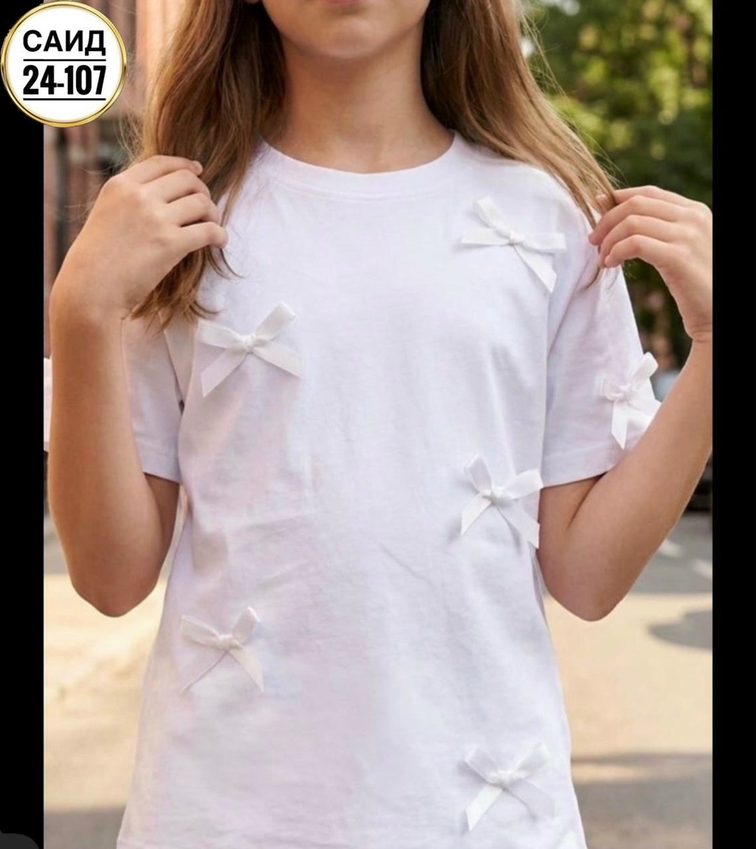 футболки для девочек,футболка с бантиками,футболка с бантами,футболка для девочки белая,футболки модные