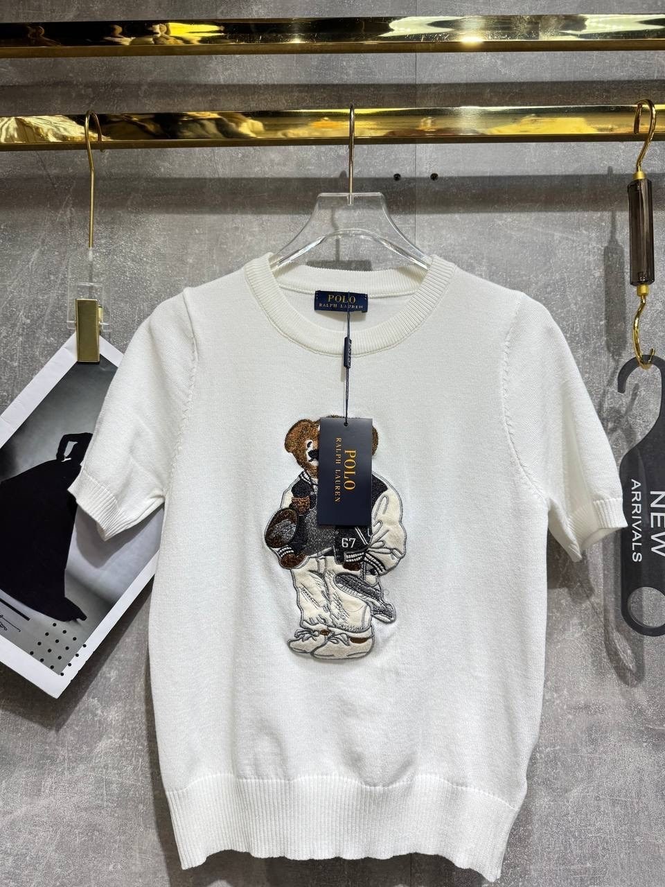 ральф лорен одежда с мишкой,свитер с вышивкой,футболка с вышивкой,ральф лорен одежд м мишкой,свитер с рисунком медведь