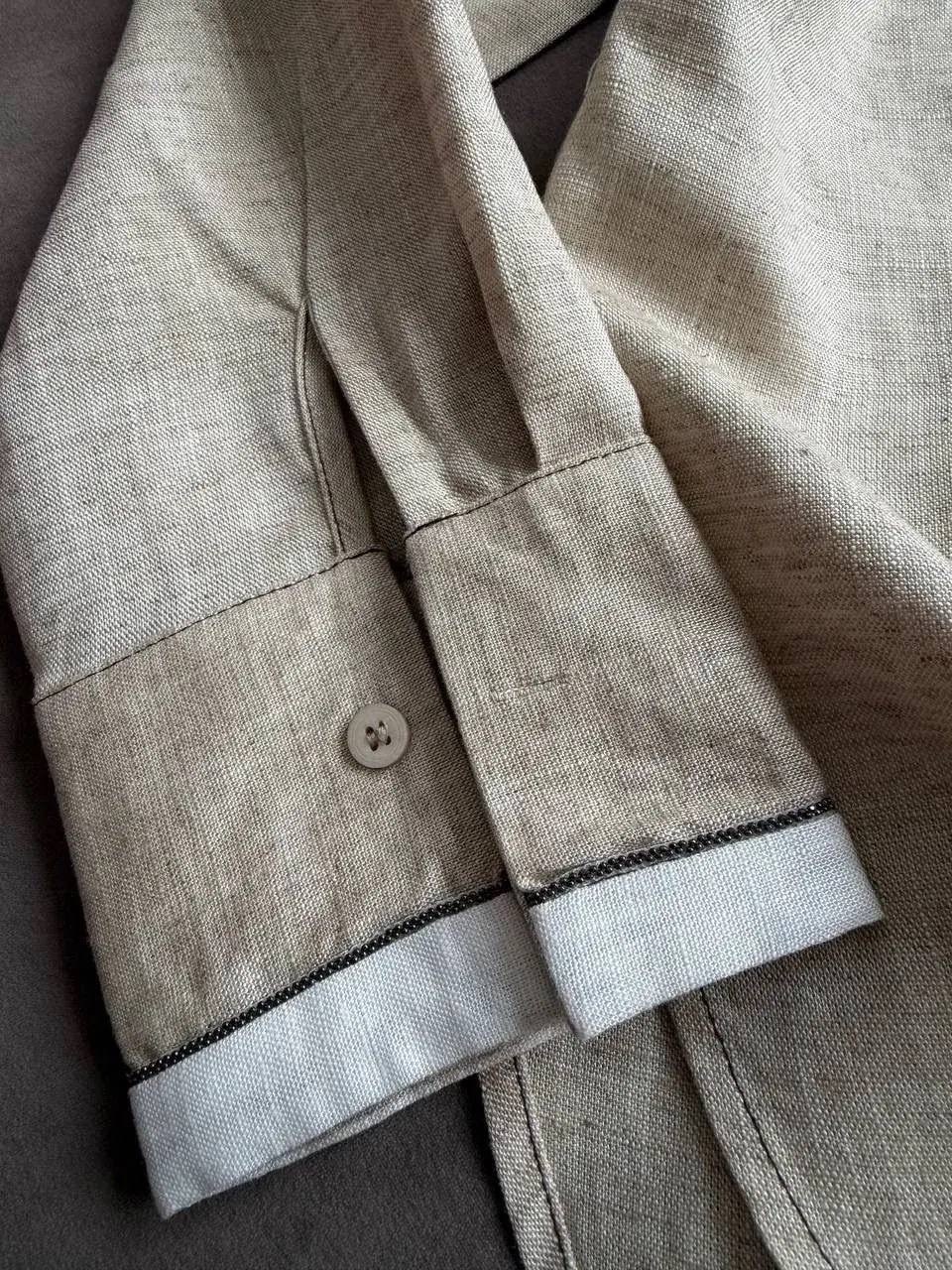 мужской костюм льняной,костюм льняной,бежевый костюм,льняной костюм loro piana с рубашкой,стильные костюмы