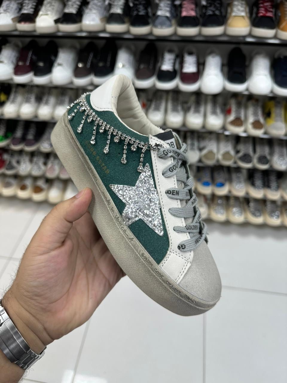 ,golden goose зеленые,женская ,кеды голден гус зеленые,golden goose кеды