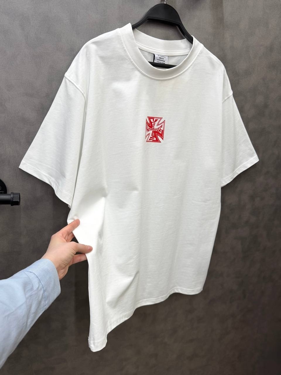 футболки vetements,белая футболка,белая футболка оверсайз,balenciaga white speedhunter double hem t shirt,футболки мужские белые