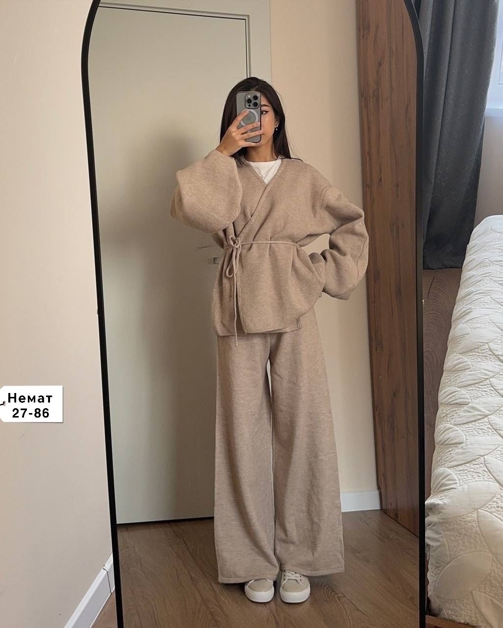 брючный костюм,костюм женский,трикотажный костюм,вязаные костюмы,бежевый костюм