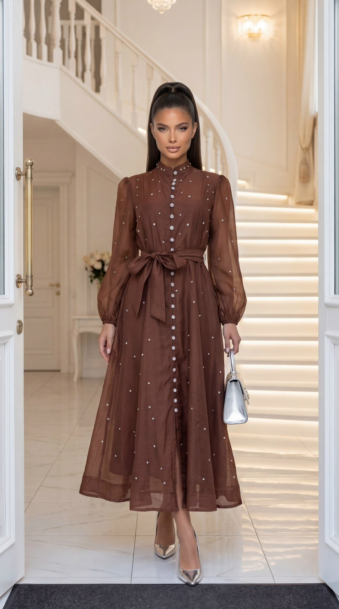 платье коричневое,длинное платье,платье,платье макси,женские длинные платья