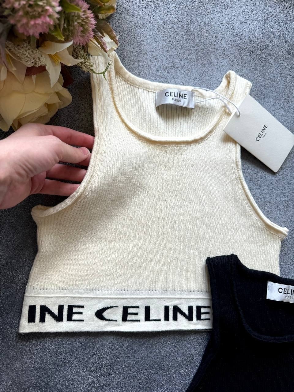 топ celine,женский кроп топ,кроп-топ celine 401723546,топ женский,кроп-топ celine бежевый