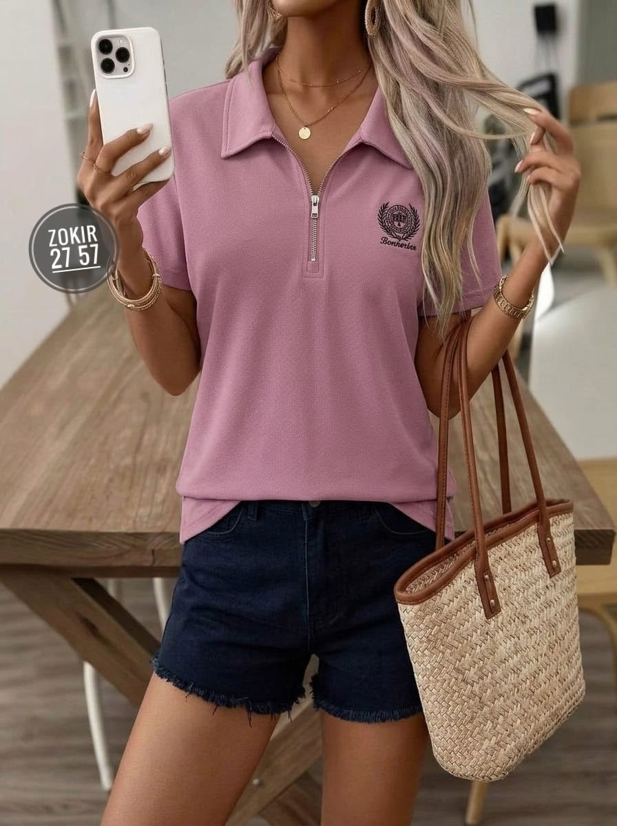 футболка-поло женская,футболка женская,женская рубашка поло