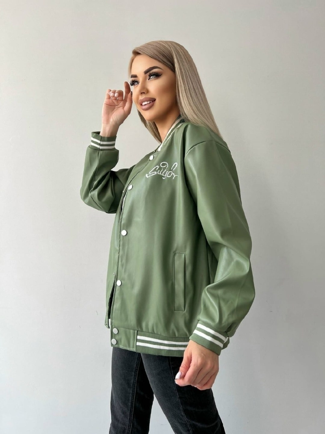 куртка бомбер,бомбер оверсайз куртка из экокожи c&h style,женская куртка бомбер,бомбер женский,куртка бомбер из экокожи