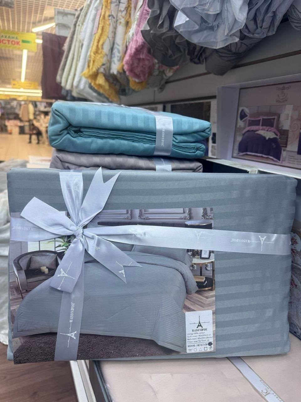 комплект постельного белья,комплект постельного белья страйп сатин,постельное белье страйп сатин,комплект постельного белья страйп сатин евро,комплект постельного белья с пододеяльником