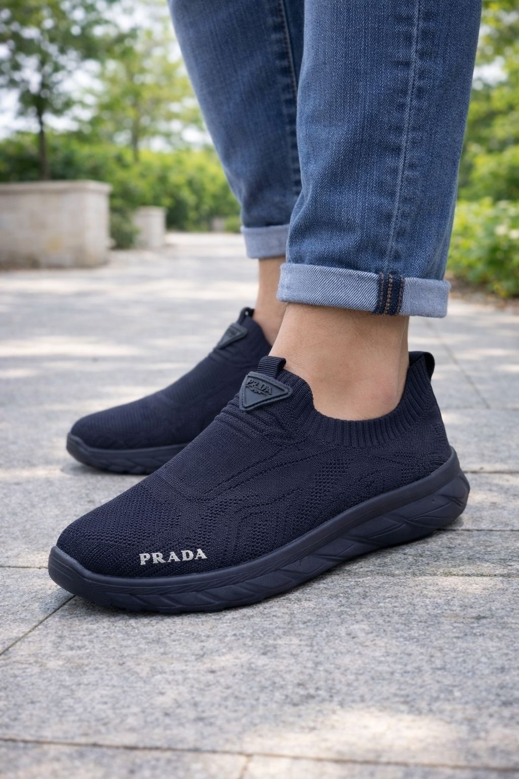 ,кроссовки без шнурков мужские,кроссовка мужской,мужские кроссовки prada,кроссовки prada