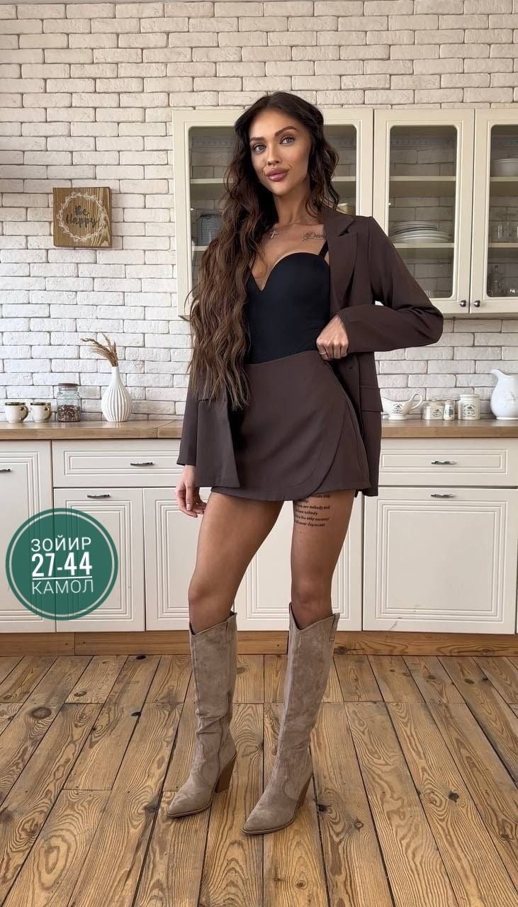 классический костюм двойка пиджак + юбка-шорты,костюм двойка пиджак + юбка-шорты,костюм юбка и пиджак,костюм с юбкой,костюм двойка пиджак и юбка
