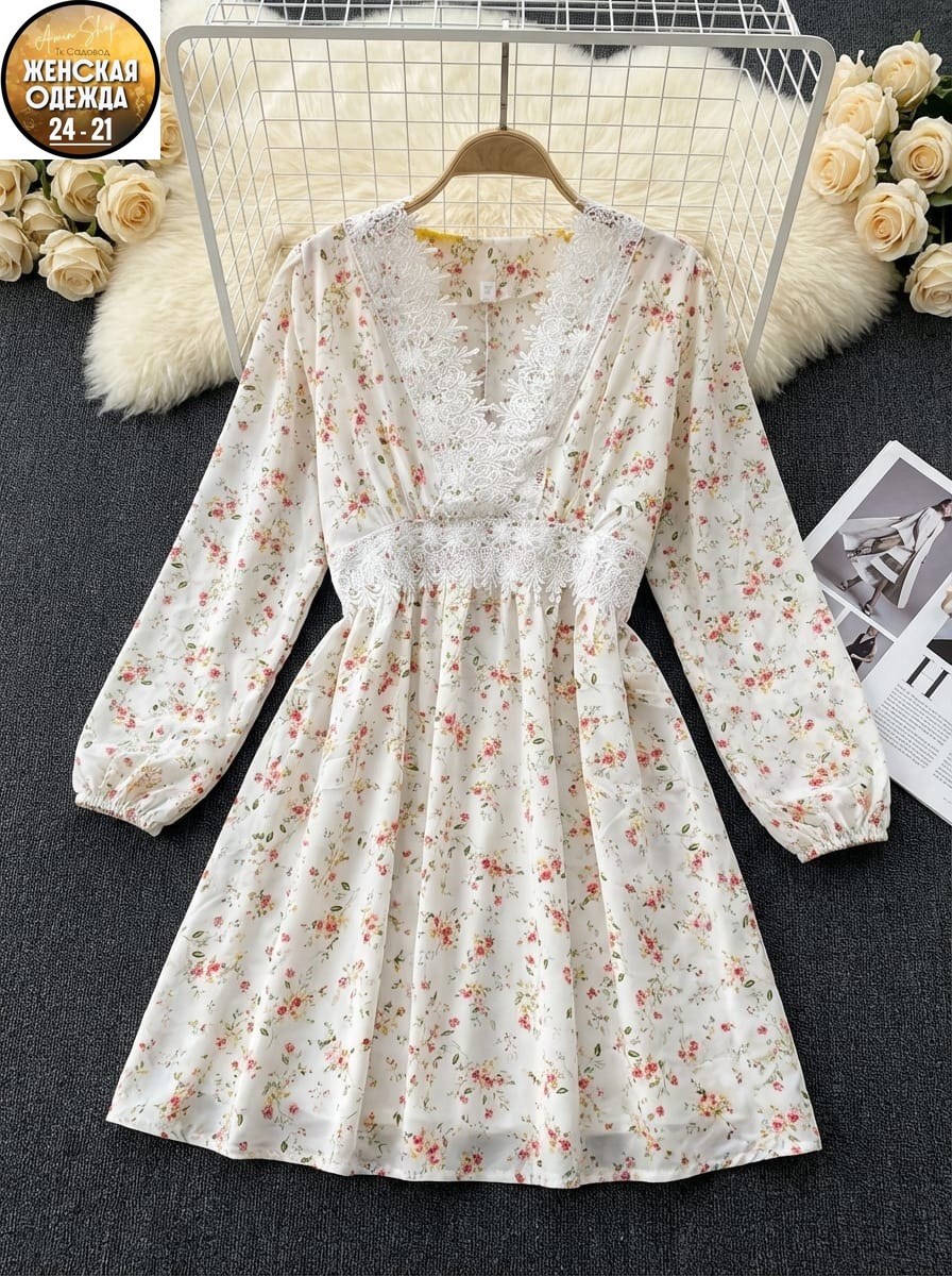 женское летнее платье с длинными рукавами,платье стиль,платья,кружевное платье,женская платье