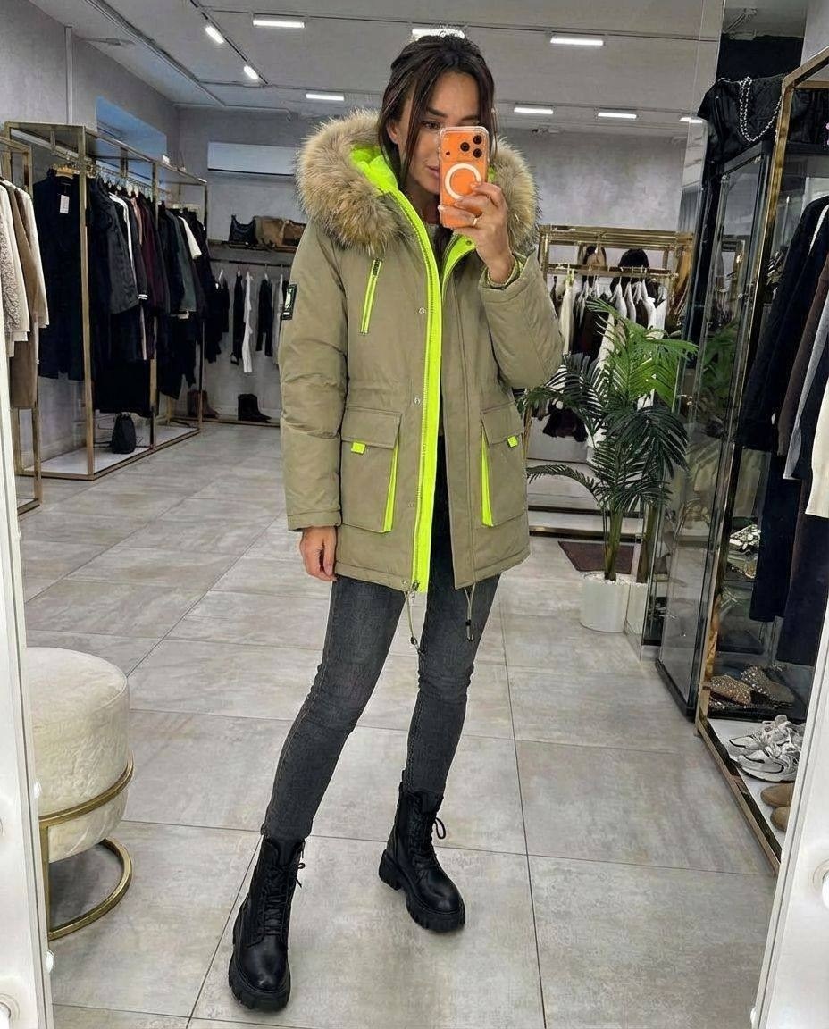 парка женская,зимняя куртка женская,удлиненная куртка,парка меховая,куртка женская