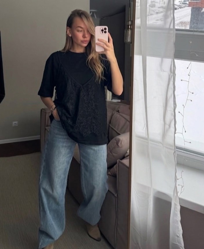 мода стиль,футболка с кружевом,стильные наряды,женская футболка,футболка "кружево" белый женская