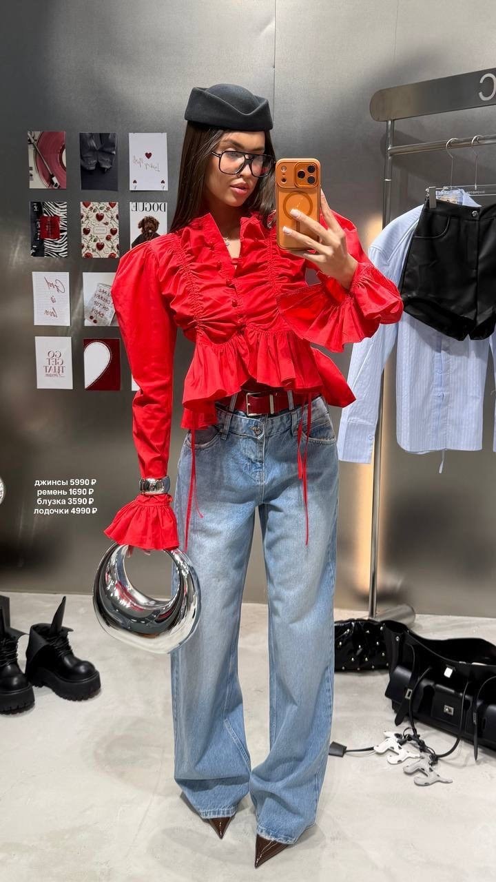 блузка с оборками,повседневная блузка,блузка для женщин,голубая блузка,рубашка блузка