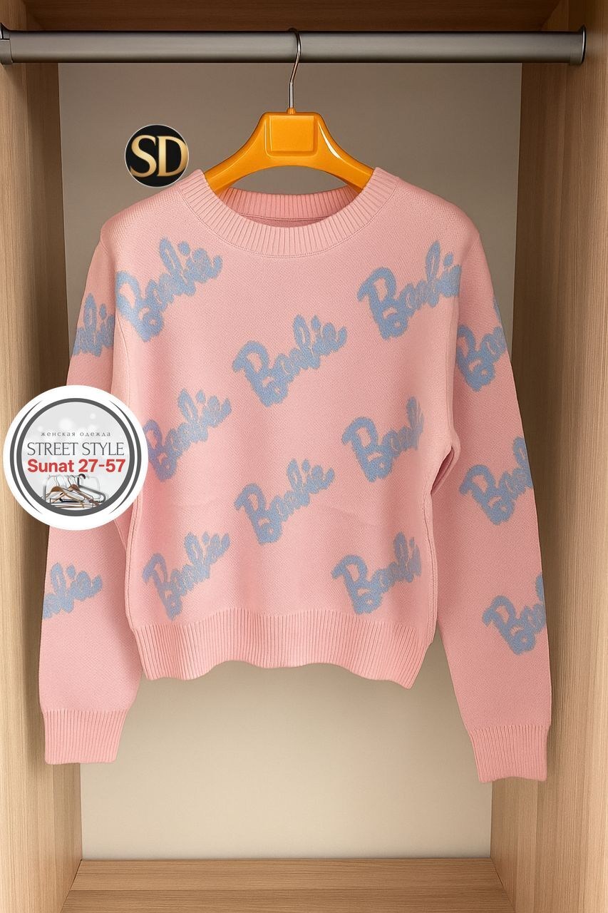 толстовка барби,кофта женская,кофта барби женская,свитер женский,свитер кофта