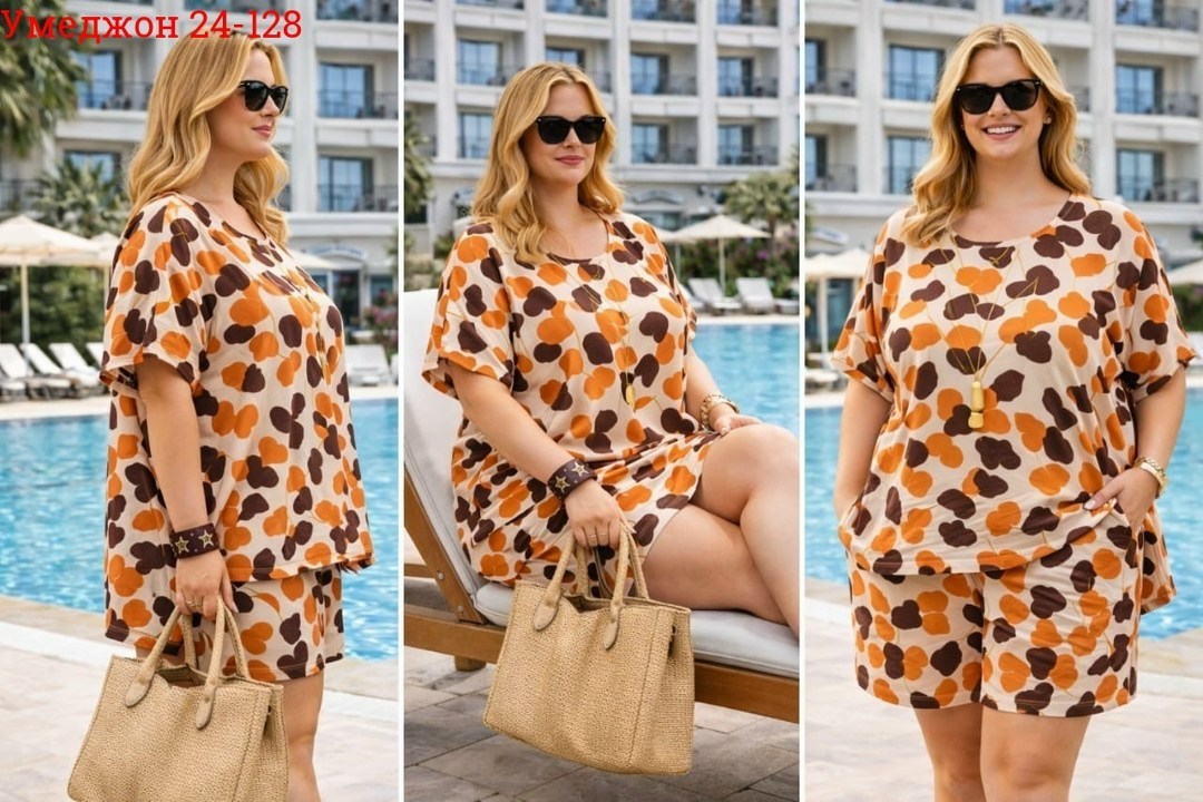 летние костюмы,летние наряды,женский костюм летний,одежда для полных,летняя туника