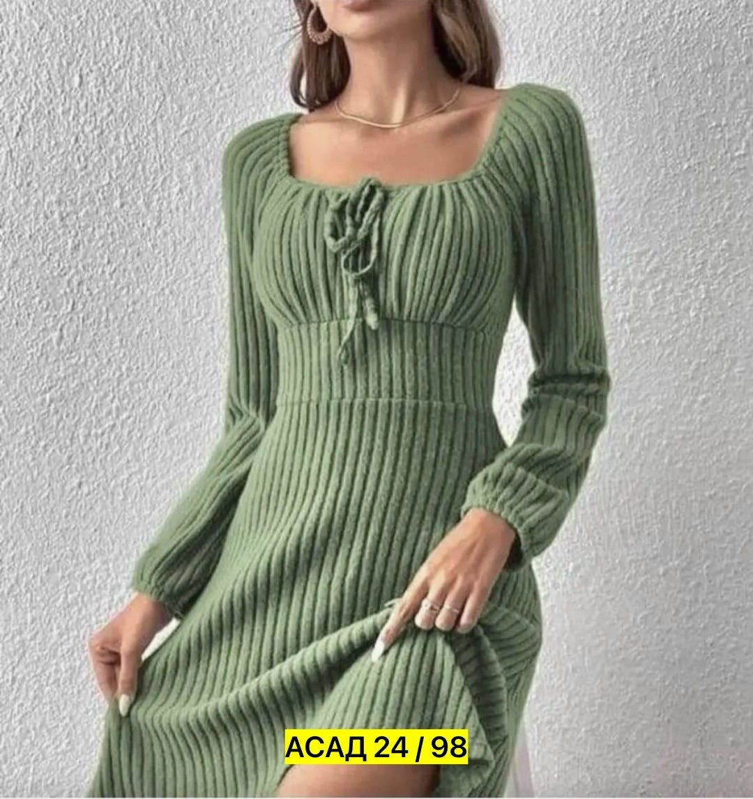 платье лапша 2026,вязаное платье женское,женское платье больших размеров модное однотонное вязаное платье-свитер на шнуровке,трикотажное платье,женское платье ткань лапша