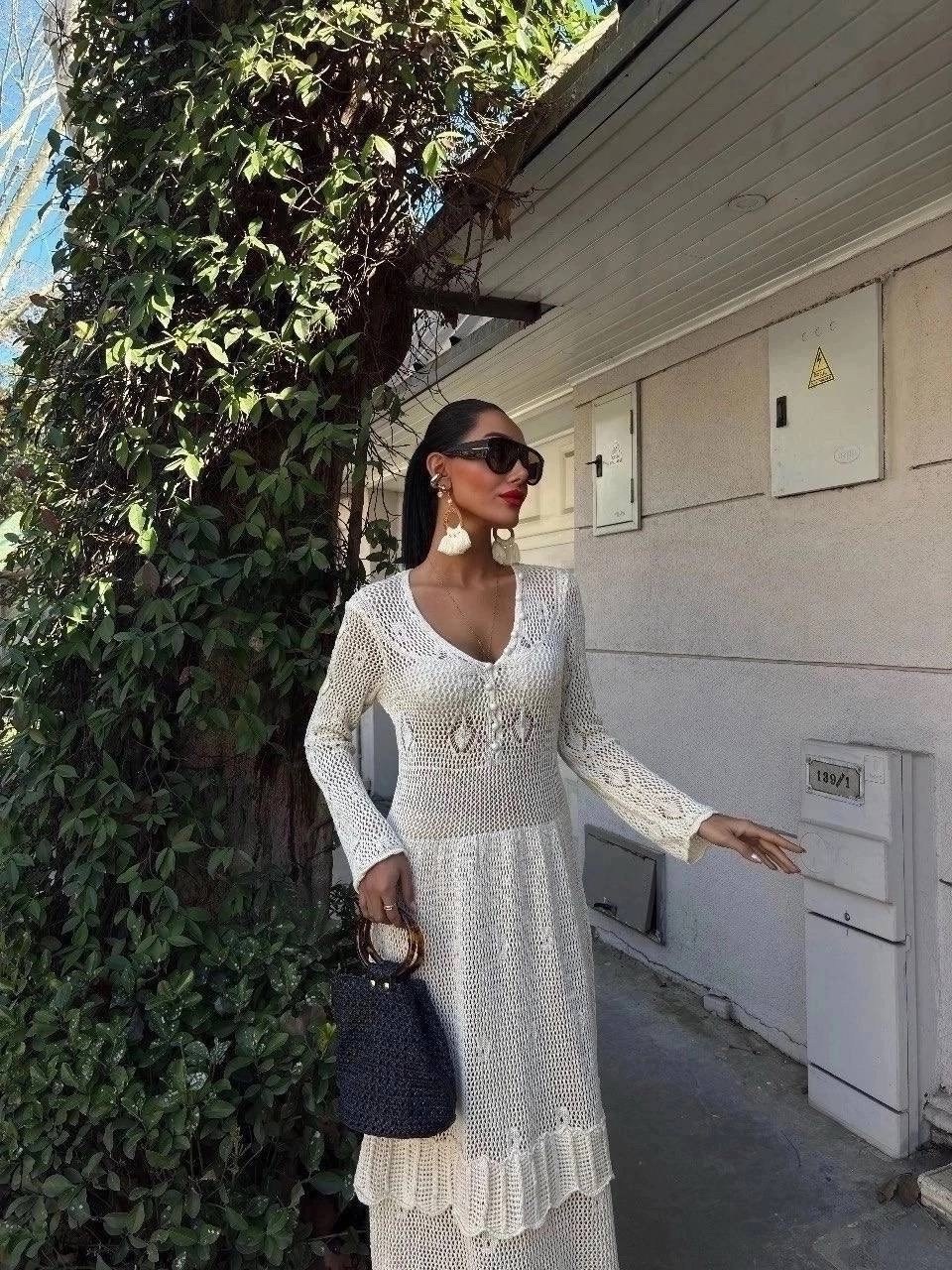 кружевное платье,вязаное платье,платье летнее длинное,вязаное летнее платье,кружевное белое платье