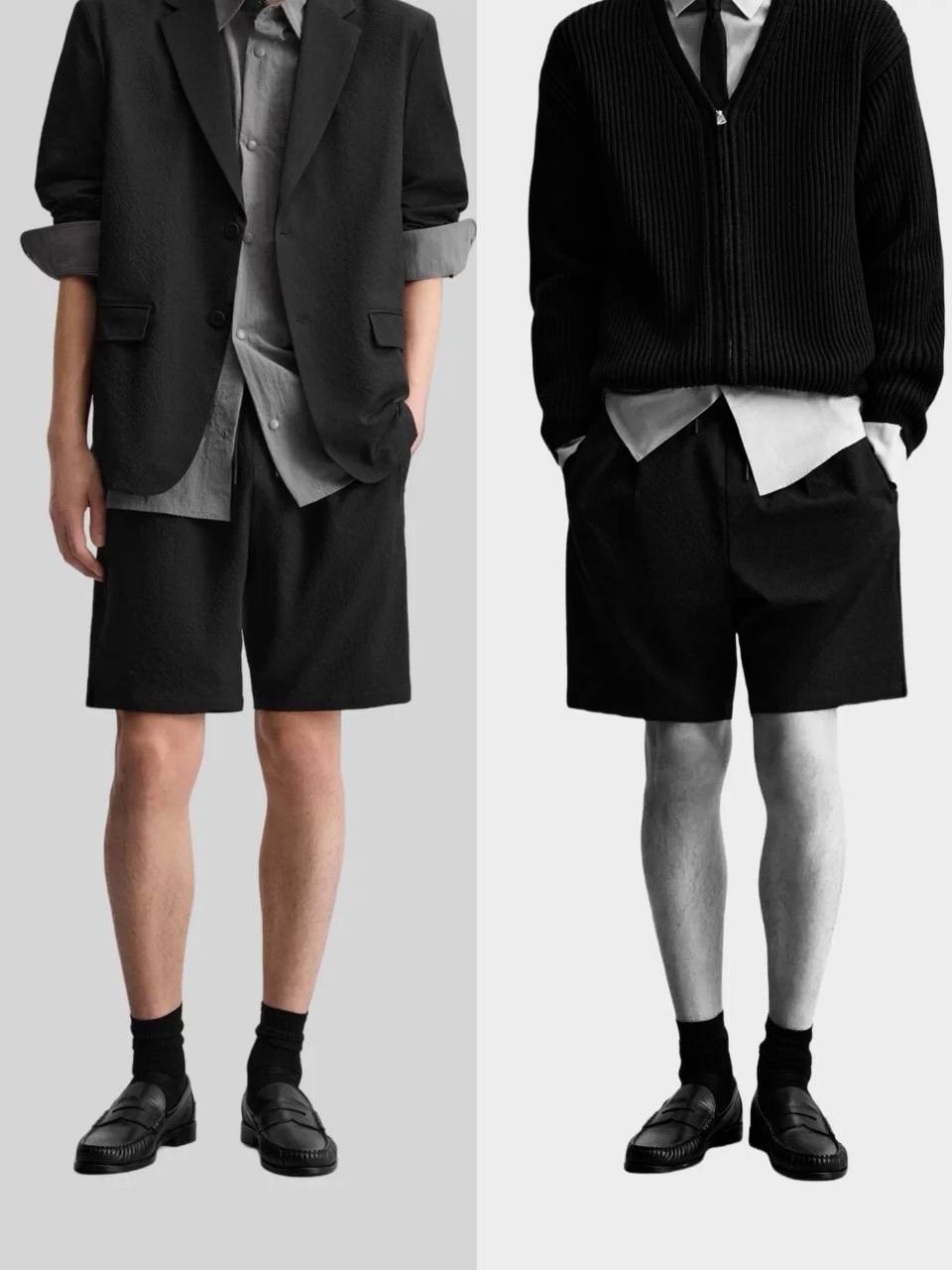 шорты мужские,мужская мода,повседневные шорты,шорты бермуды,черные шорты