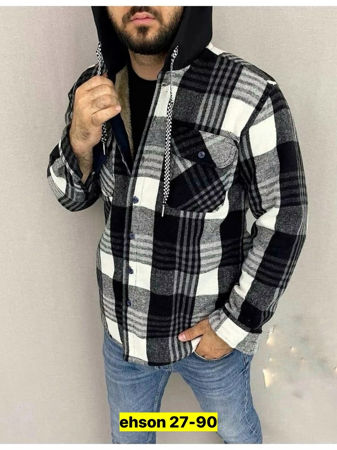 рубашка на меху зимняя в клетку,куртка для мужчин на флисе в клетку,рубашка теплая на флисе,рубашка утепленная на меху зимняя в клетку,мужская утепленная рубашка с капюшоном