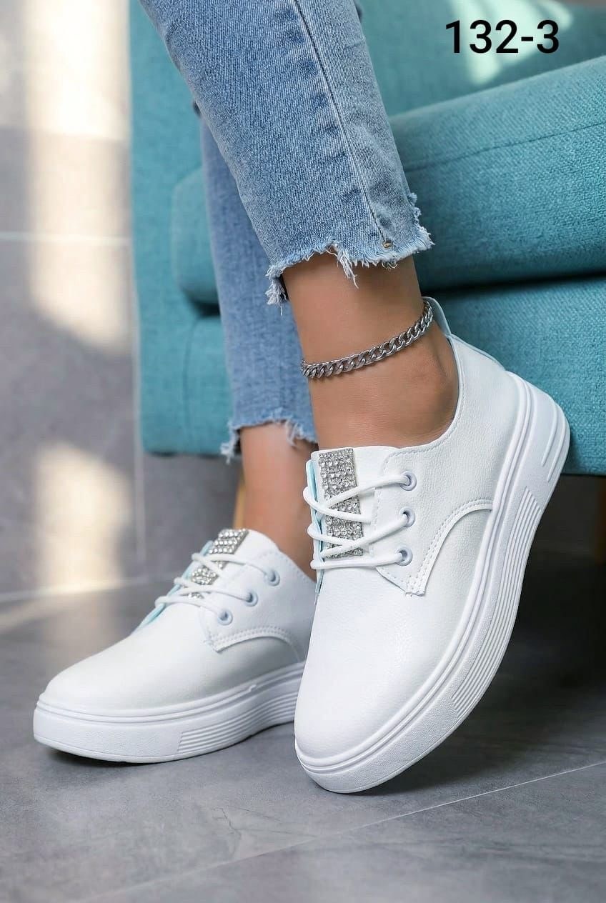 ,кроссовки для женщин,кроссовки женскиe,белая  на платформе,женская