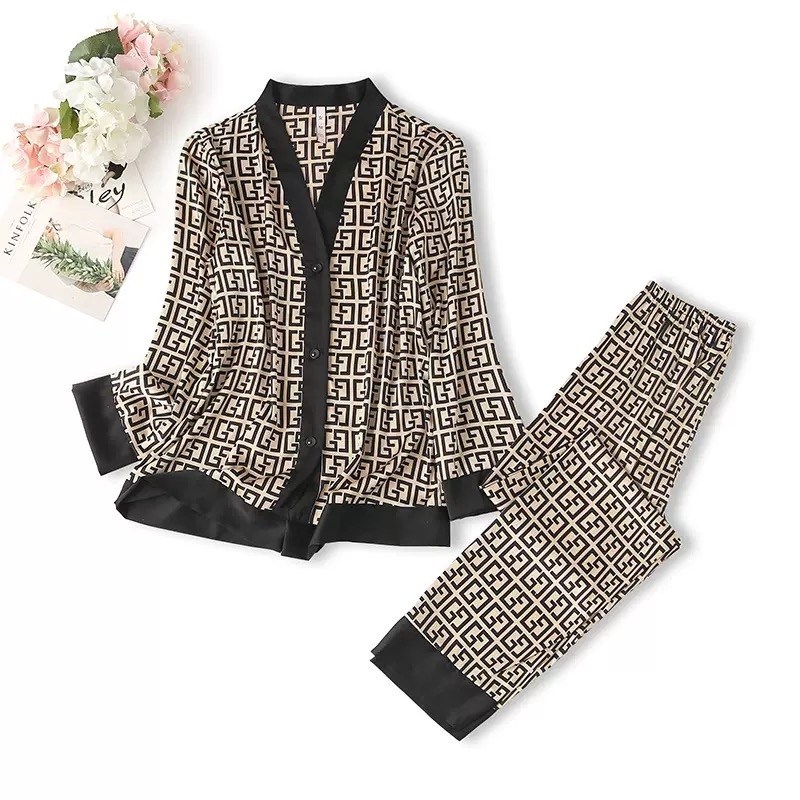 пижама женская со штанами шелковая для сна,пижама женская шелковая cо штанами,домашний костюм пижама,пижама женская,пижама женская со штанами шелковая одежда для дома