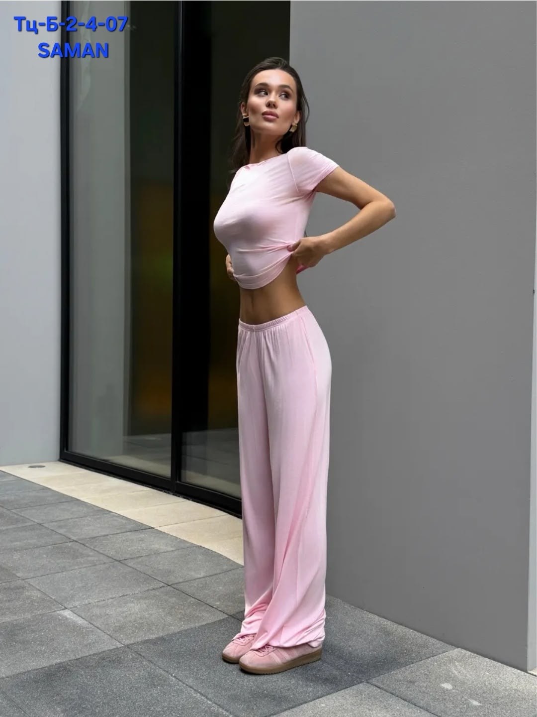 трикотажные костюмы,брюки палаццо,брюки розовые,брюки женские,широкие брюки