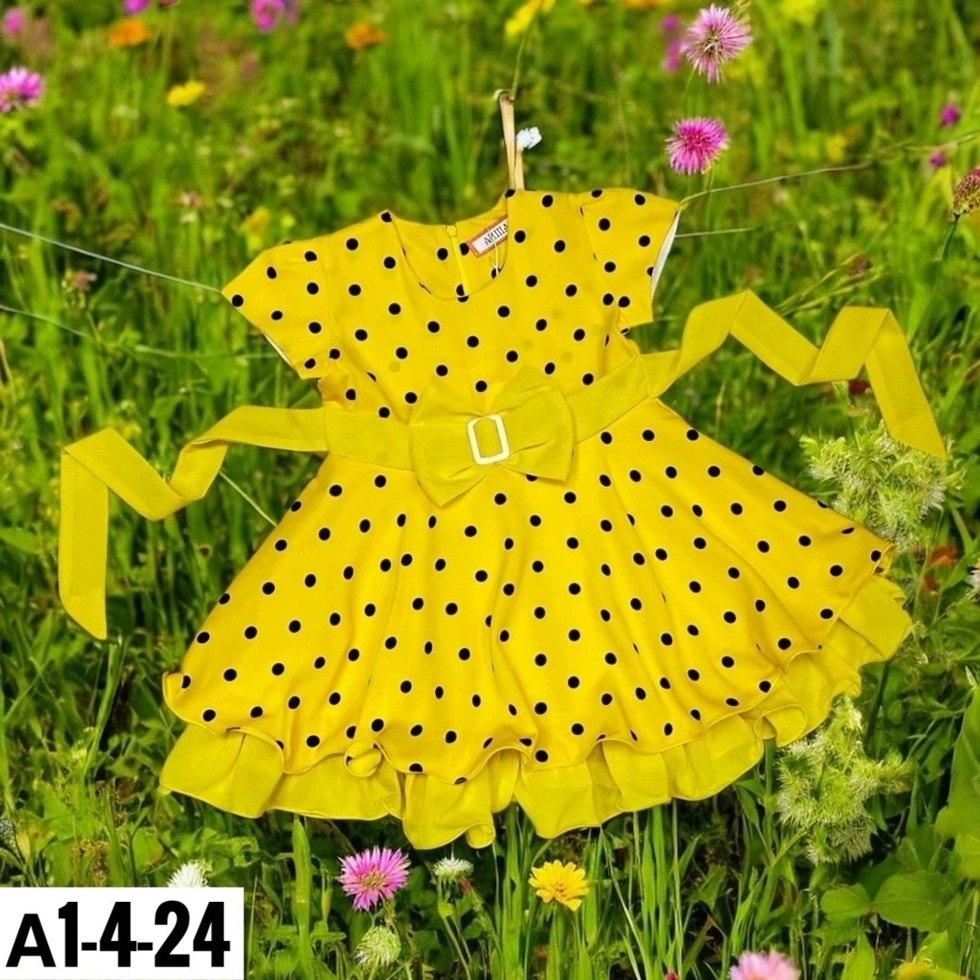 платье желтое в горошек,платье желтое в горошек детское,желтое платье в горошек для девочки,желтое платье для девочки,платья детские