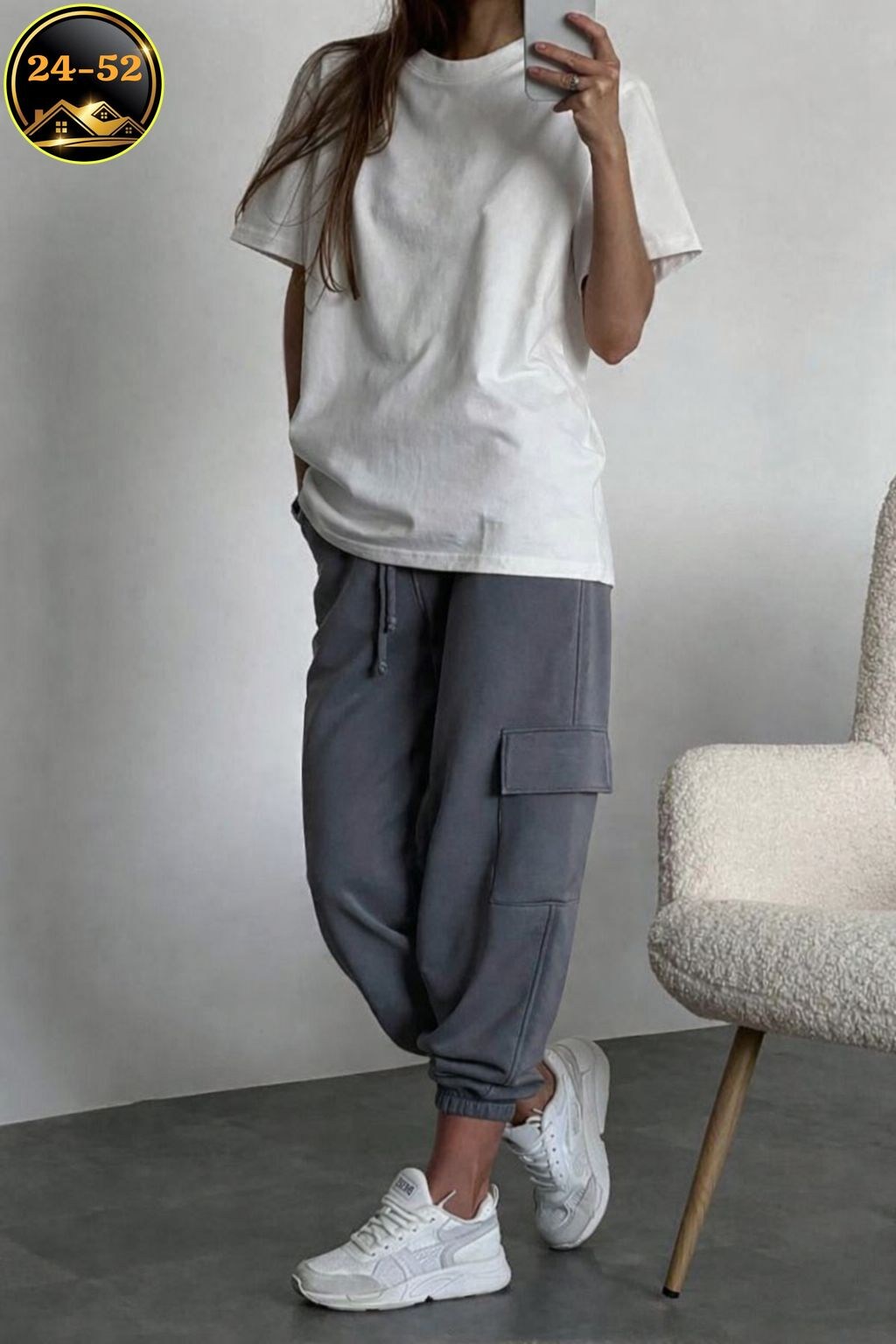 костюм женский оверсайз футболка штаны карго,спортивный костюм с штанами карго,материал штанов,джоггеры женские,штаны карго