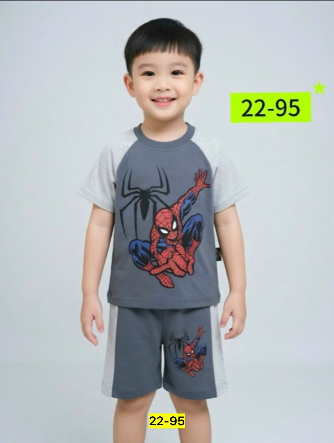 пижама для мальчика,пижама комплект,комплект для мальчиков мимимама человек паук серый,одежда для мальчиков,комплект одежды для мальчика