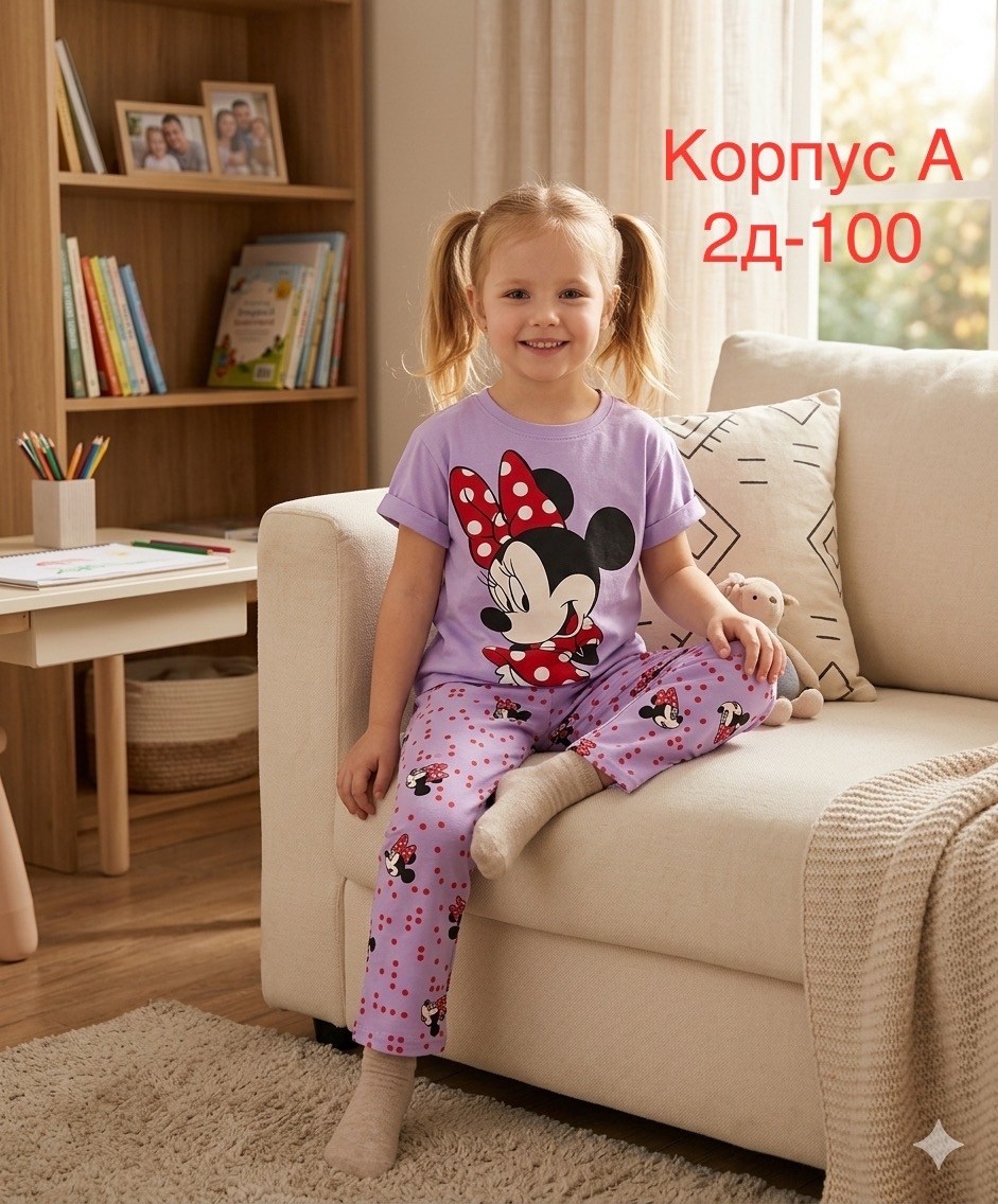 пижама для девочек,детские пижамы микки маус,пижама минни маус для девочки,микки маус пижамка,пижама для девочки комплект