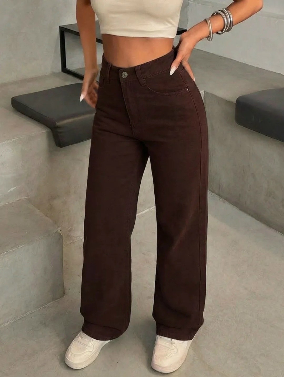 джинсы широкие палаццо черные,джинсы широкие коричневые,джинсы женский kydenim коричневый палаццо,джинсы широкие клеш с высокой посадкой коричневый,коричневые джинсы