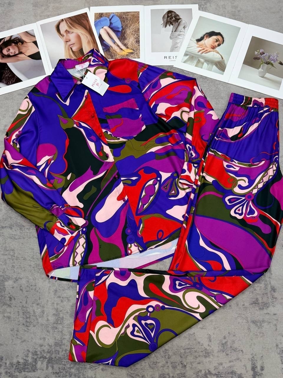 модные костюмы,костюм с принтом,костюм в пижамном стиле,брючный костюм,женский брючный костюм с принтом