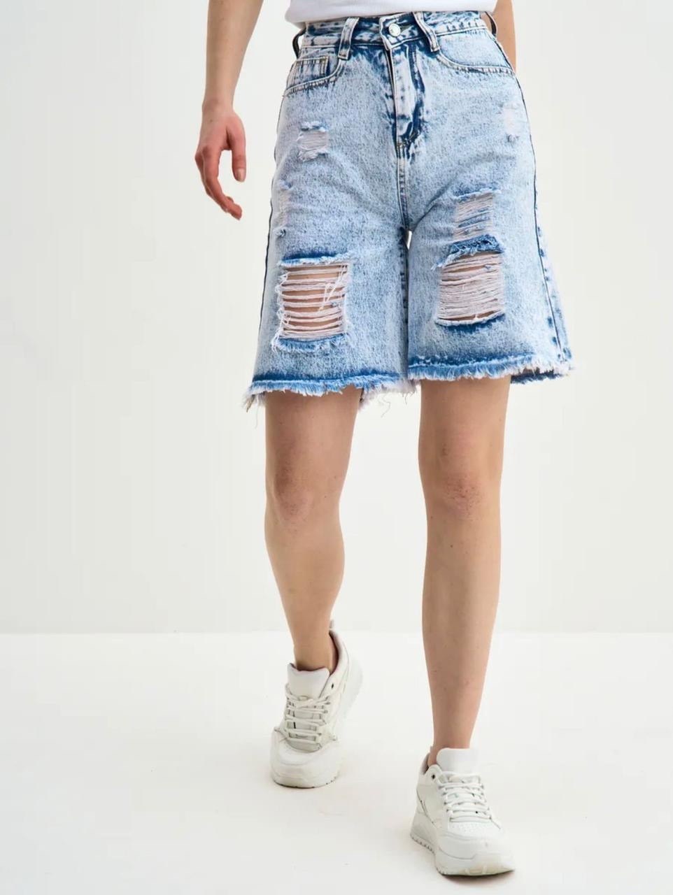 джинсовые шорты женские удлиненные рваные,джинсовые шорты,шорты бермуды джинсовые летние с высокой посадкой,женские джинсовые шорты,шорты джинсовые летние бермуды