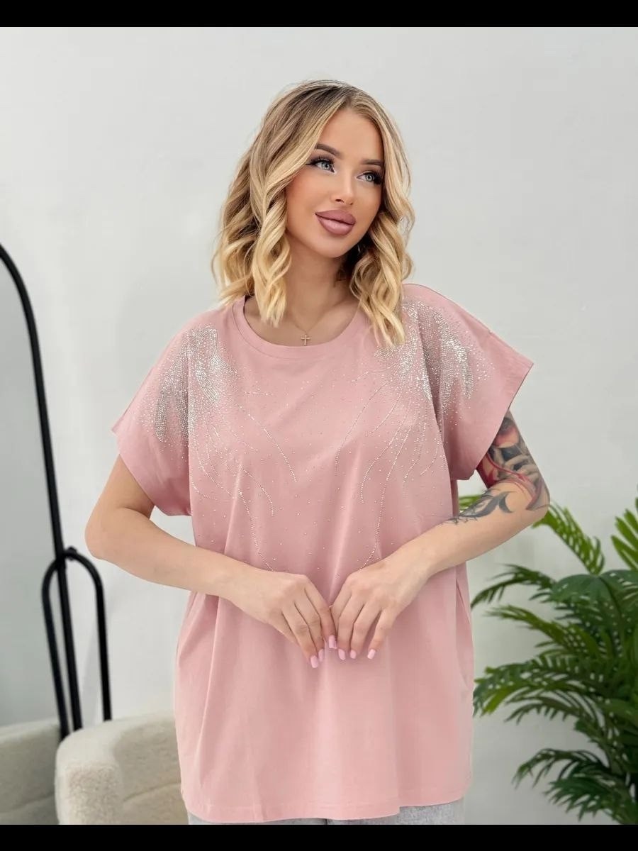 женская футболка со стразами оверсайз emysamy,футболка оверсайз со стразами nikstail 368399355,футболка оверсайз со стразами emysamy 367530243,женская футболка оверсайз со стразами,футболка оверсайз с