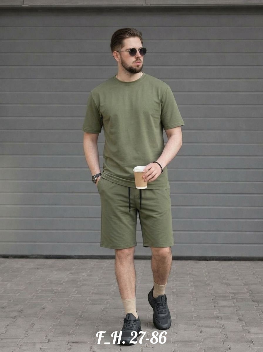 костюм с шортами и футболкой спортивный летний мужской,мужская мода,мужская пижама,костюм мужской,мужские спортивные костюмы