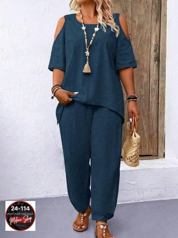 летние брючные костюмы для полных женщин,костюм женский летний брючный больших размеров,костюм женский,стильные костюмы,брючные костюмы женские
