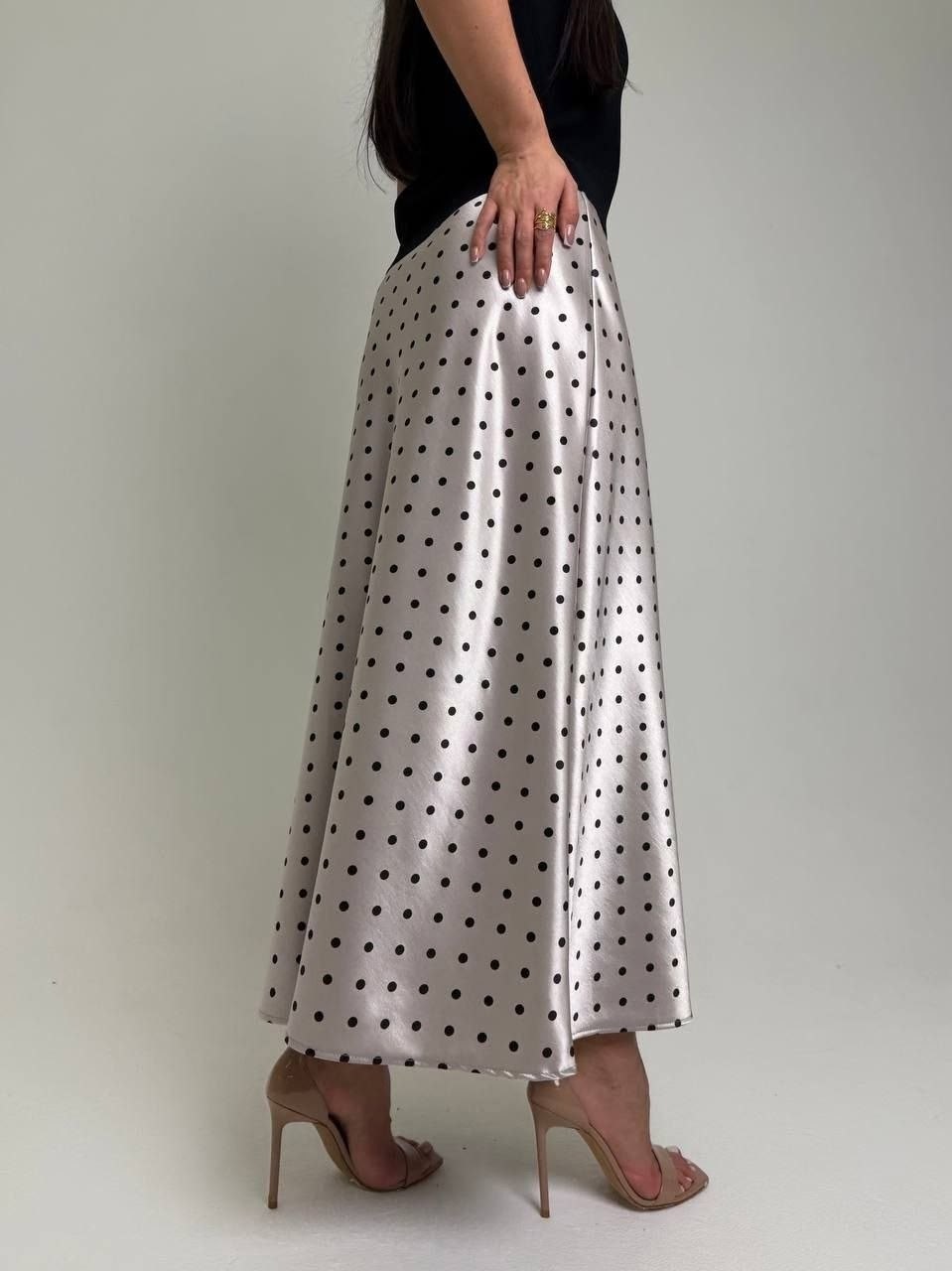 юбка макси,юбка,юбка в горошек,юбка миди,длинная юбка