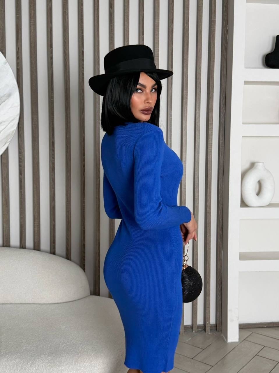 женское платье лапша,синее платье лапша,синее женское платье лапша,женское стильное платье лапша,платье облегающее