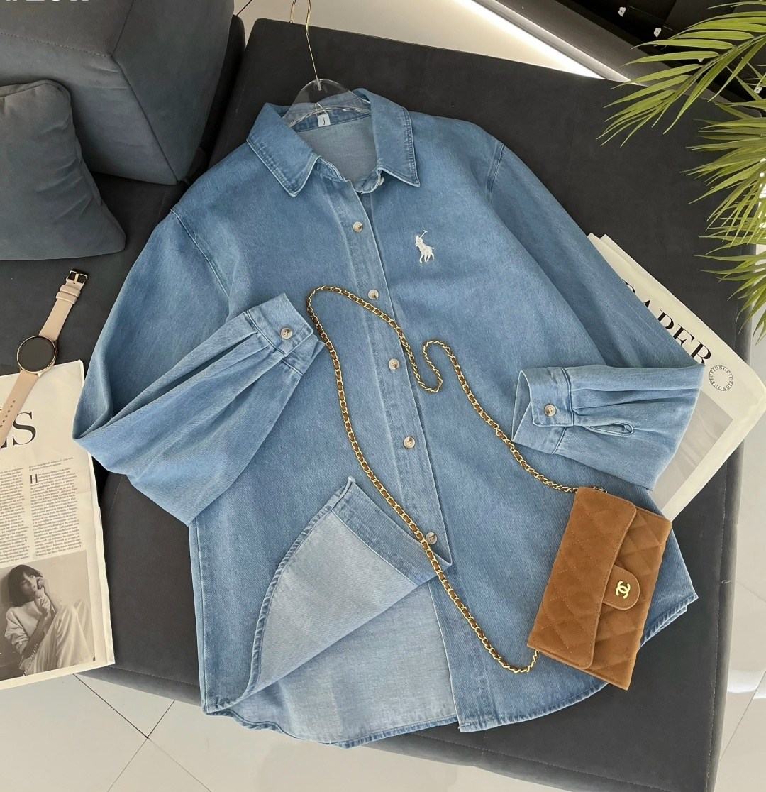 женская джинсовая рубашка с длинным рукавом,женская джинсовая рубашка,джинсовая рубашка,модная женская джинсовая рубашка,джинсовая блузка