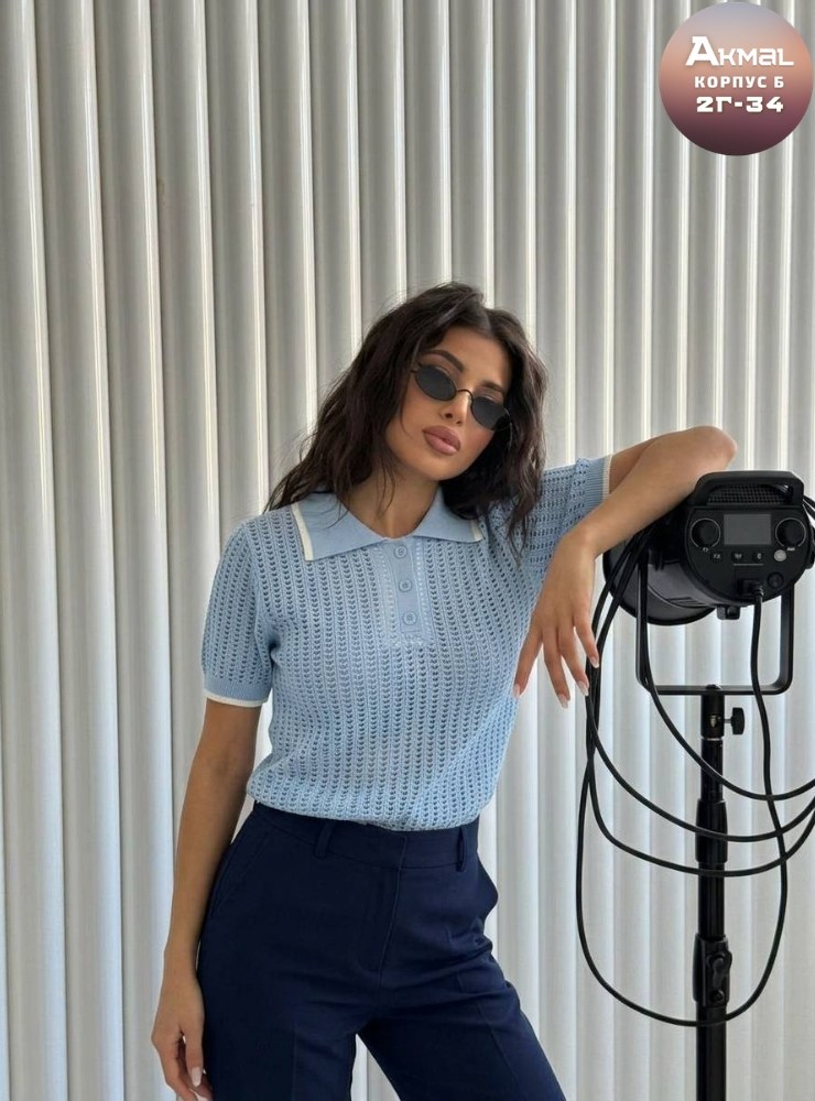 кофта женская,кофта поло,одежда для женщин,поло вязаное,женская футболка поло