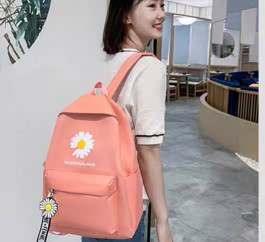 рюкзак с ромашками для школы,рюкзак школьный для подростков набор 4 в 1,рюкзаки школьный для девочки подростков портфель,набор рюкзак с ромашкой,рюкзак повседневный школьный