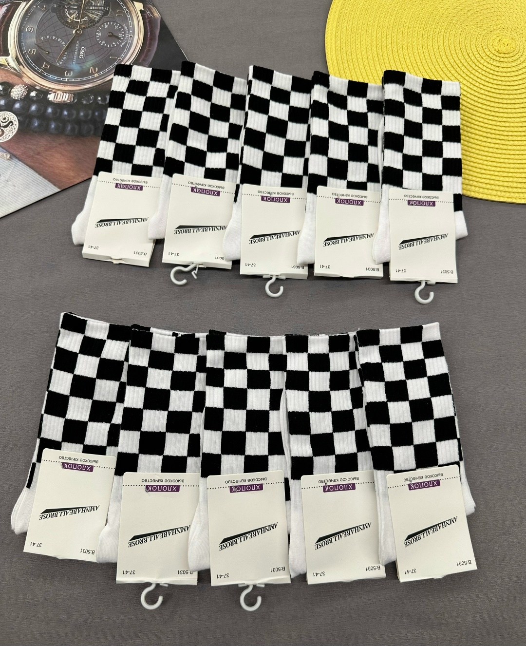 комплект носки женские,носки женские,носки мужские,носки модная,шахматные носки