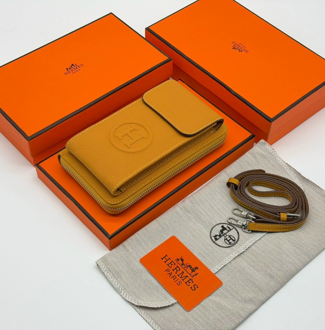 кошелек hermes,брендовые сумочки,hermes сумка для телефона из натуральной кожи 10х18 см,кошелек эрмес оранжевый,сумка hermes