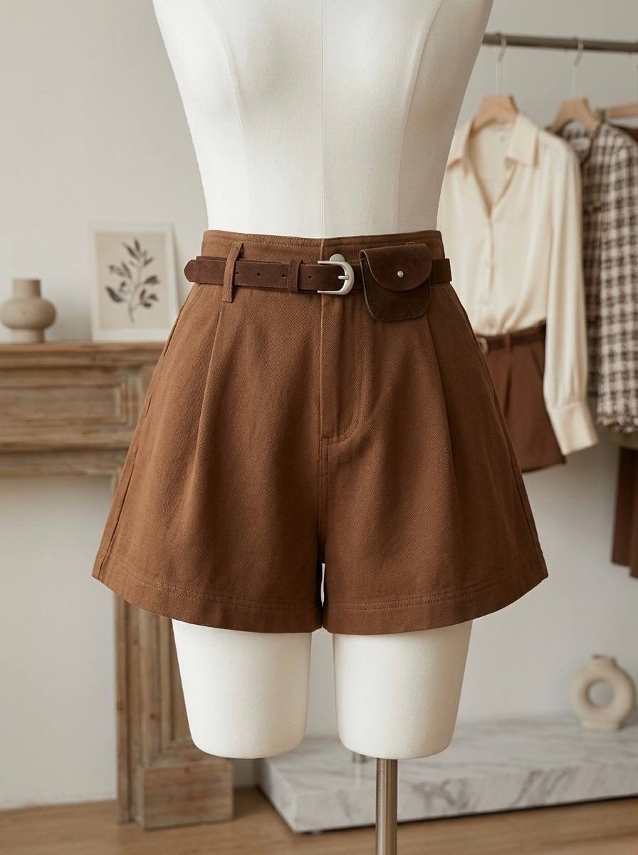 шорты женские,повседневные шорты,шорты с поясом,шорты женские повседневные,шорты женские с высокой талией